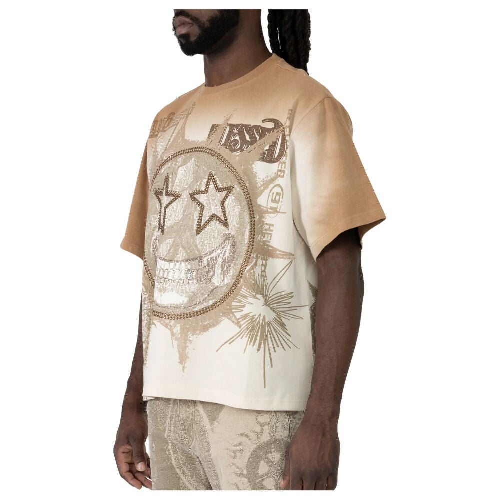 Smoke Rise Wide Cropped Elevate Men's T-Shirt Dune kt26s442-dune
