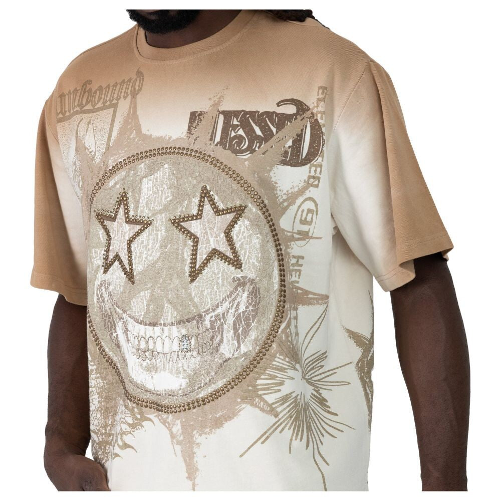 Smoke Rise Wide Cropped Elevate Men's T-Shirt Dune kt26s442-dune