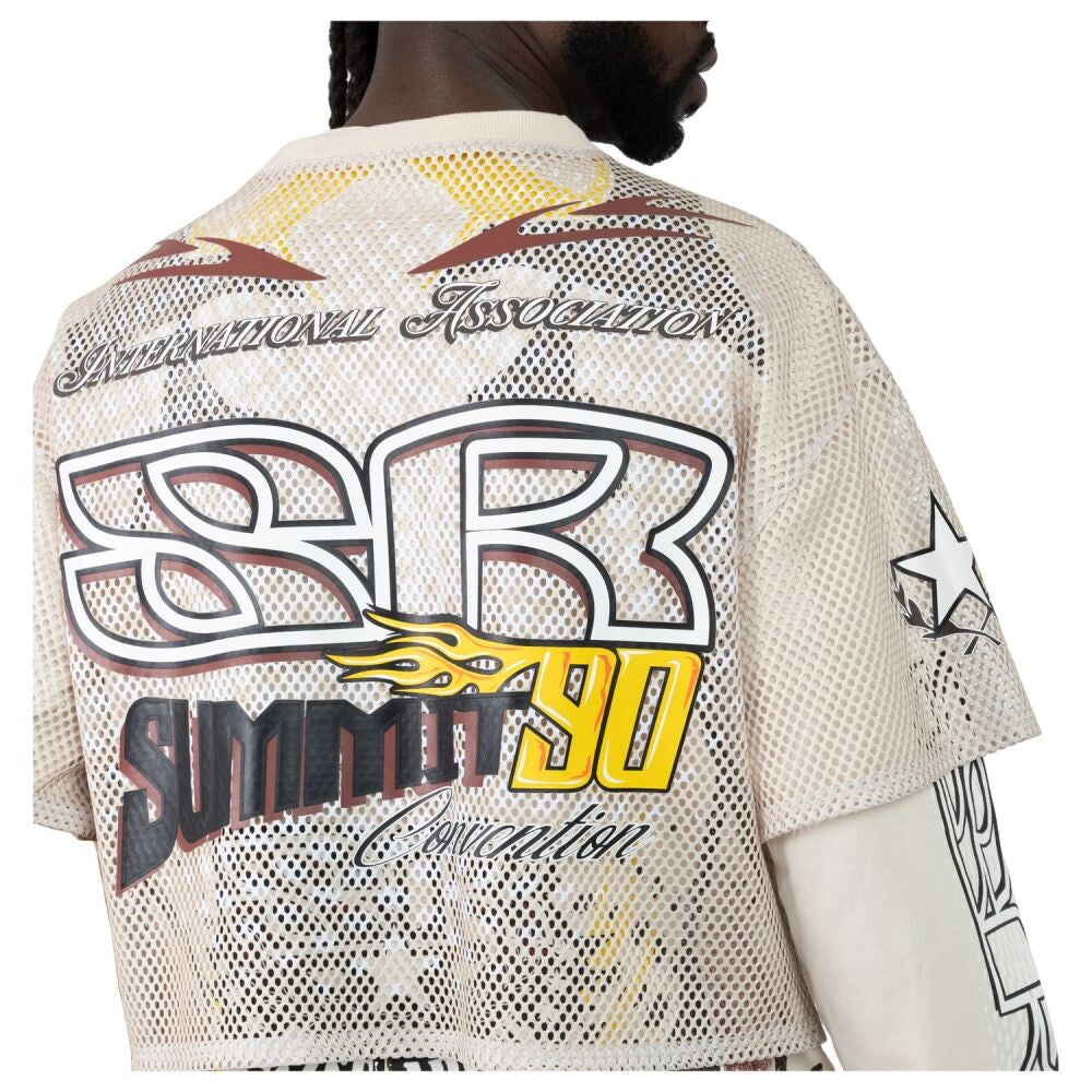 Smoke Rise Wide Cropped Republic 2-Fer Men's Long Sleeve Tee Castle kt26s451-castle
