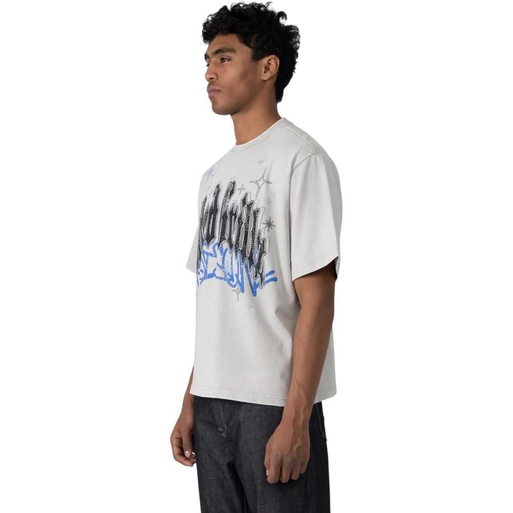 Smoke Rise Rhinestone Dystopia Men's T-Shirt Microchip kt26s655-micrc