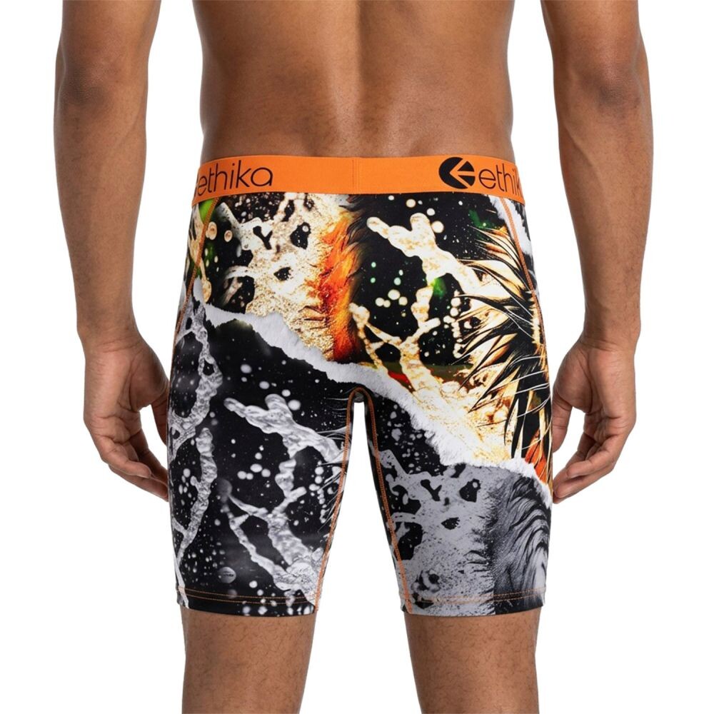 Ethika Tiger Temper Men's Boxers Orange/Grey mfaaag2503-ogr