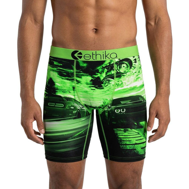 Ethika Breaking Out Men's Boxers Green/Black mhoaaa2603-grb