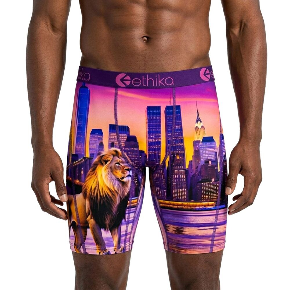 Ethika Kingz Jungle Men's Boxers Purple/Sunset  mhoaak2509-ast
