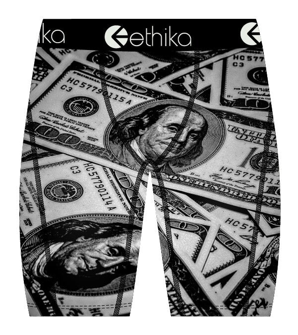 Ethika Munyun Men's Boxers Black/White/Money mhoaak2510-blw