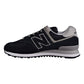New Balance Classics 2E (WIDE) Men's Shoes Black/White ml574-egk-2e