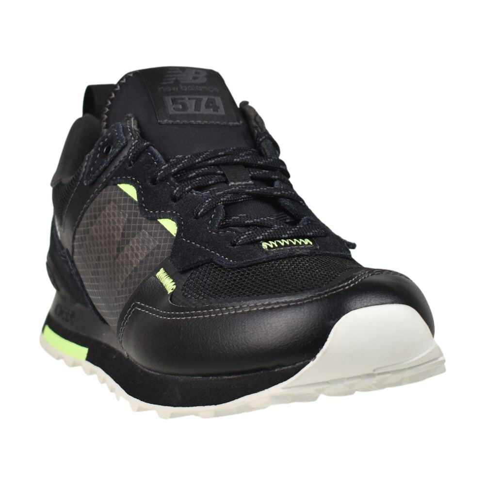 New Balance Classics Men's Shoes Black/Green ml574-idc