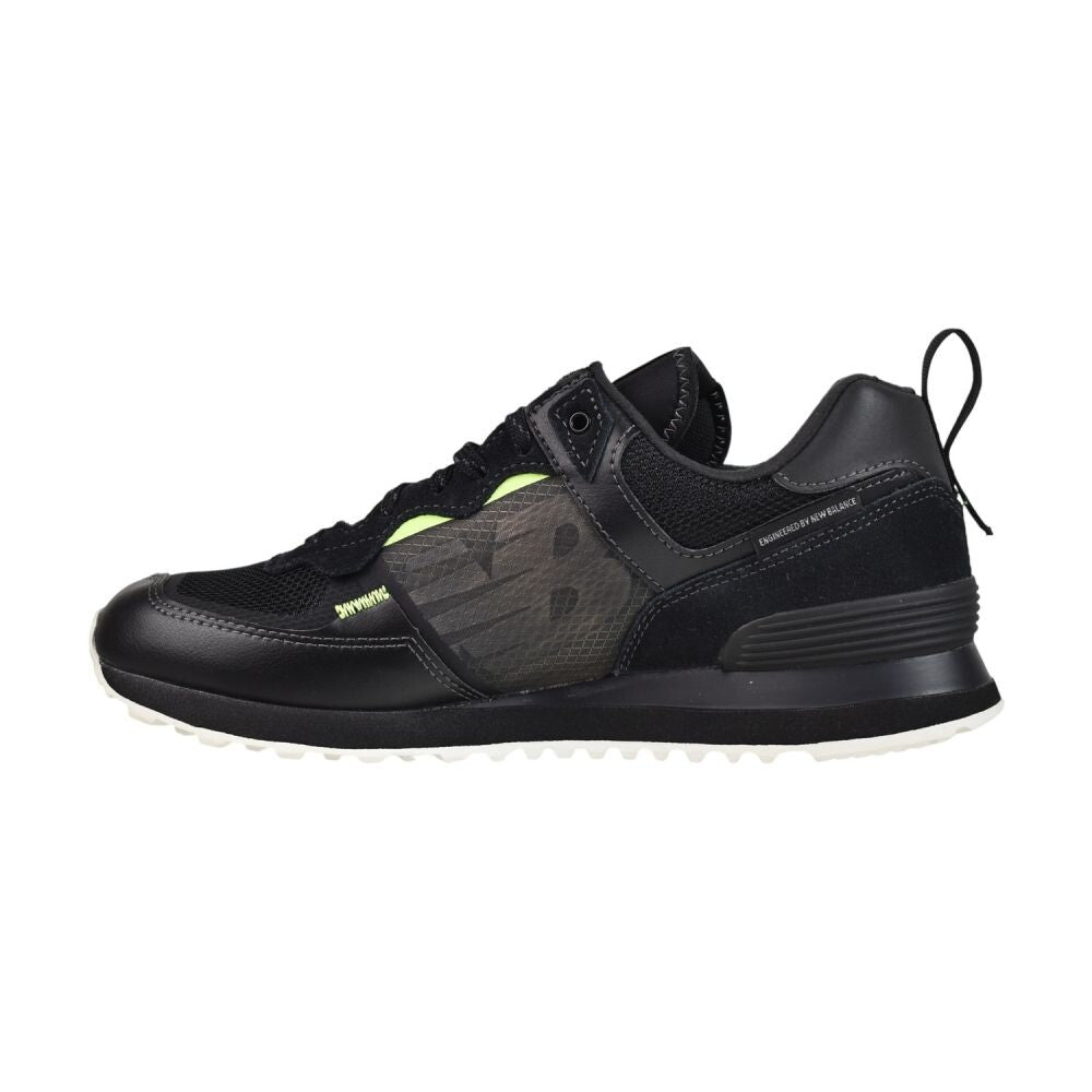 New Balance Classics Men's Shoes Black/Green ml574-idc