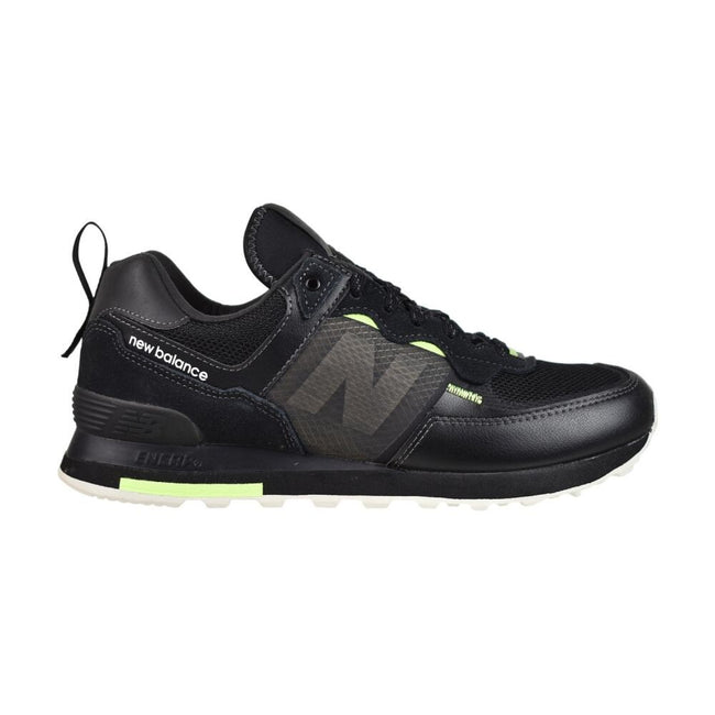 New Balance Classics Men's Shoes Black/Green ml574-idc