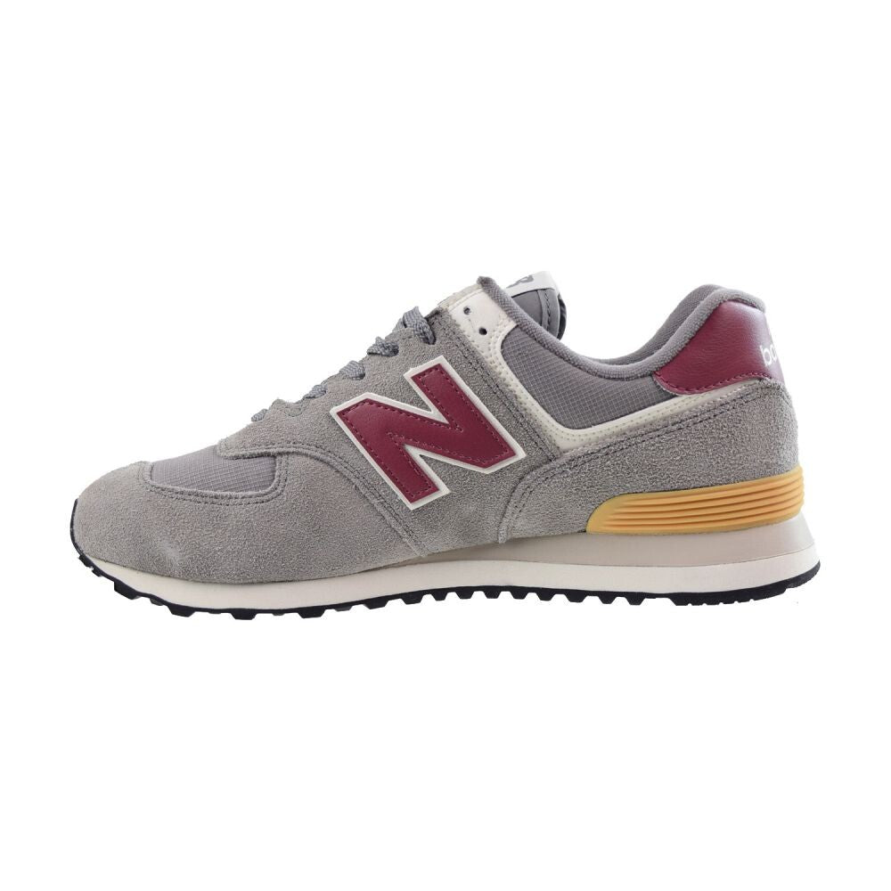 New Balance Classics 4E (EXTRA WIDE) Men's Shoes Gry/Burgundy ml574-me2-4e