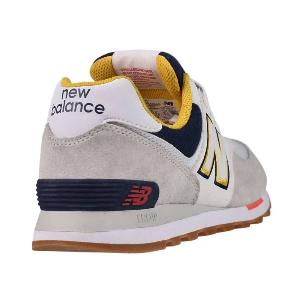 New Balance Classics Men's Shoes Grey/Yellow/Navy ml574-nld