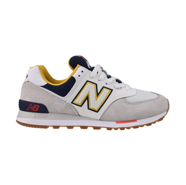 New Balance Classics Men's Shoes Grey/Yellow/Navy ml574-nld