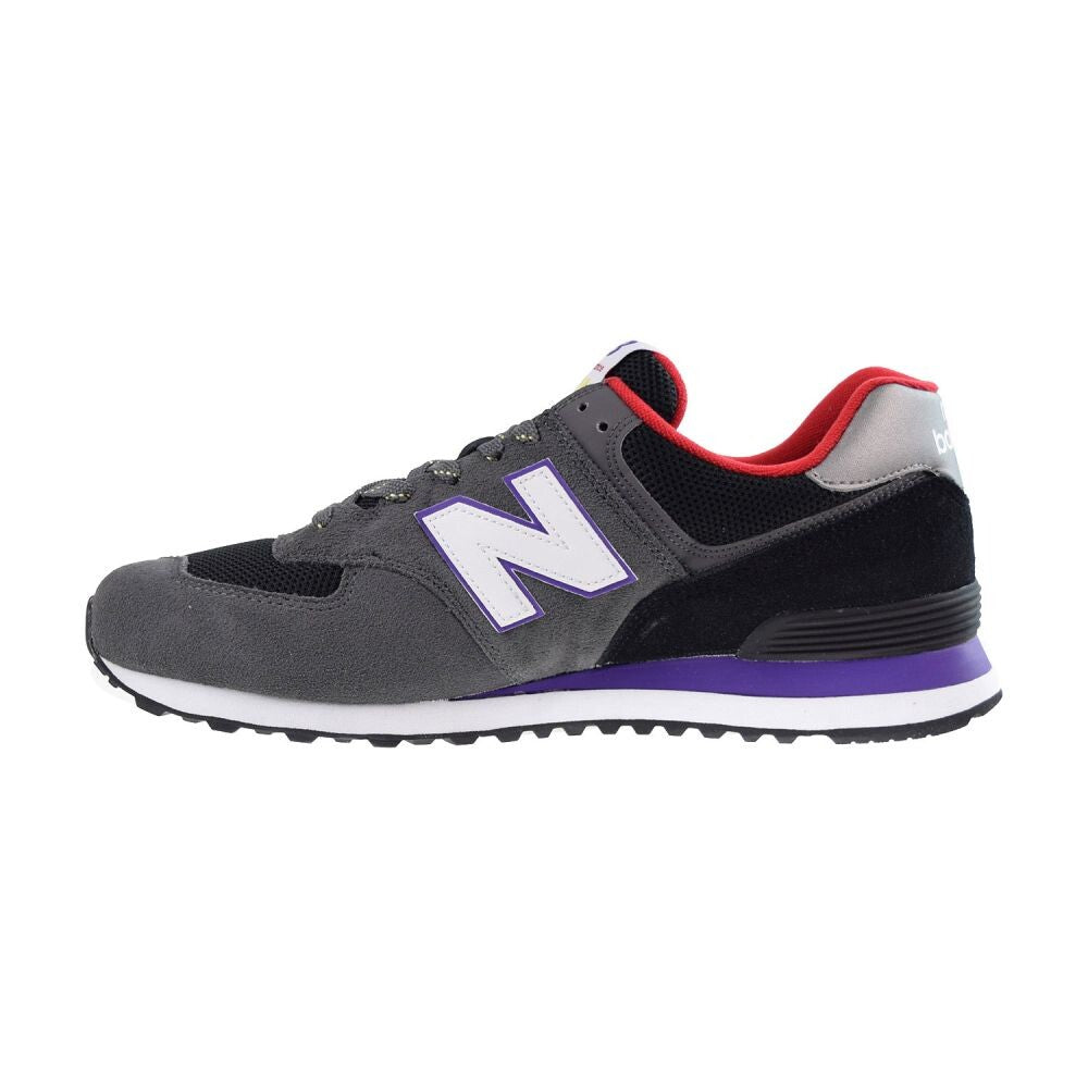 New Balance Classics 2E Men's Shoes Black/Gray/Purple ml574-uc2-2e