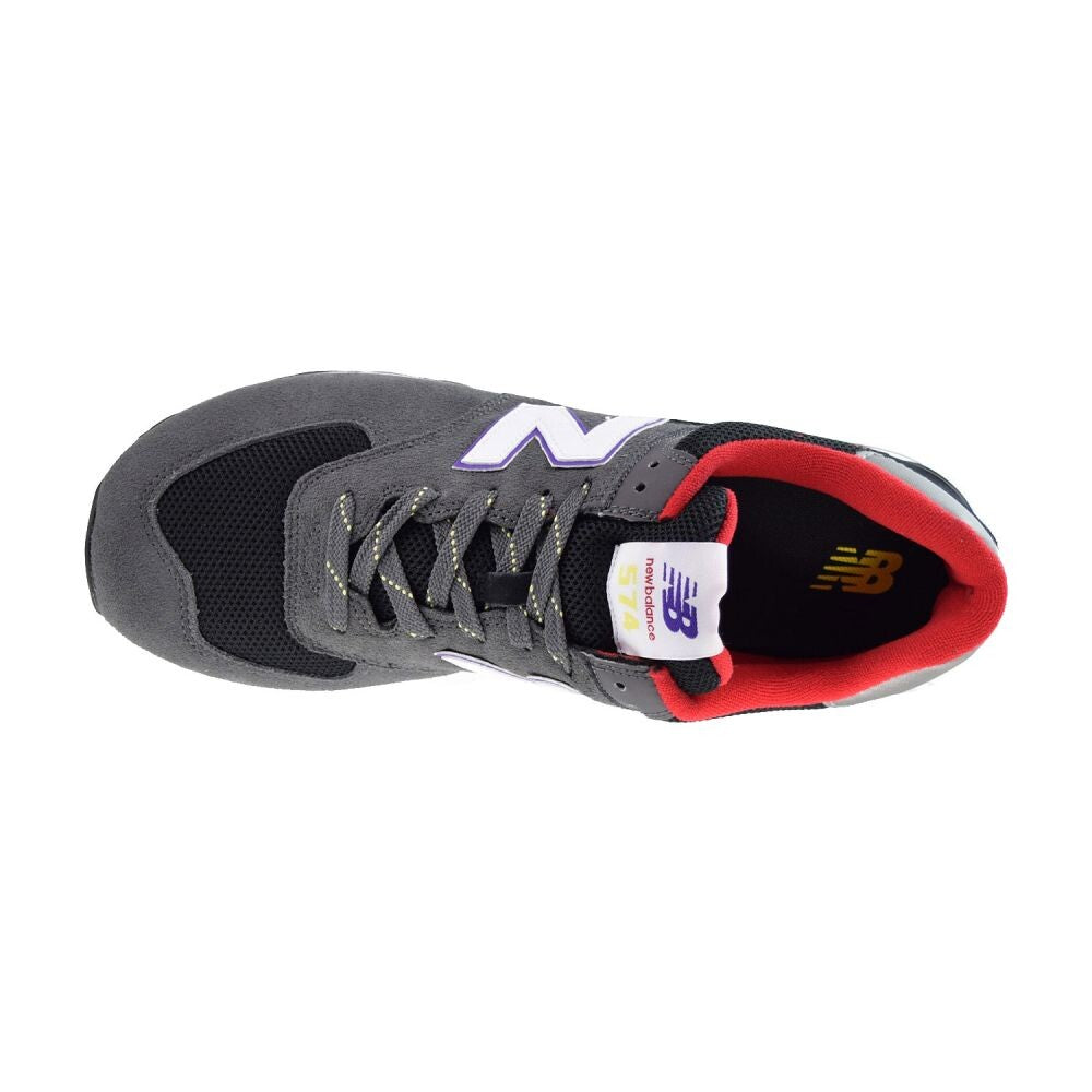 New Balance Classics 2E Men's Shoes Black/Gray/Purple ml574-uc2-2e