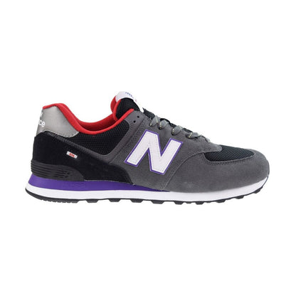 New Balance Classics 2E Men's Shoes Black/Gray/Purple ml574-uc2-2e