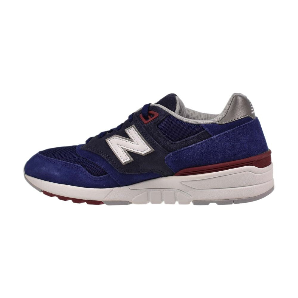New Balance 597 Suede Men's Shoes Navy Blue-White ml597-vab