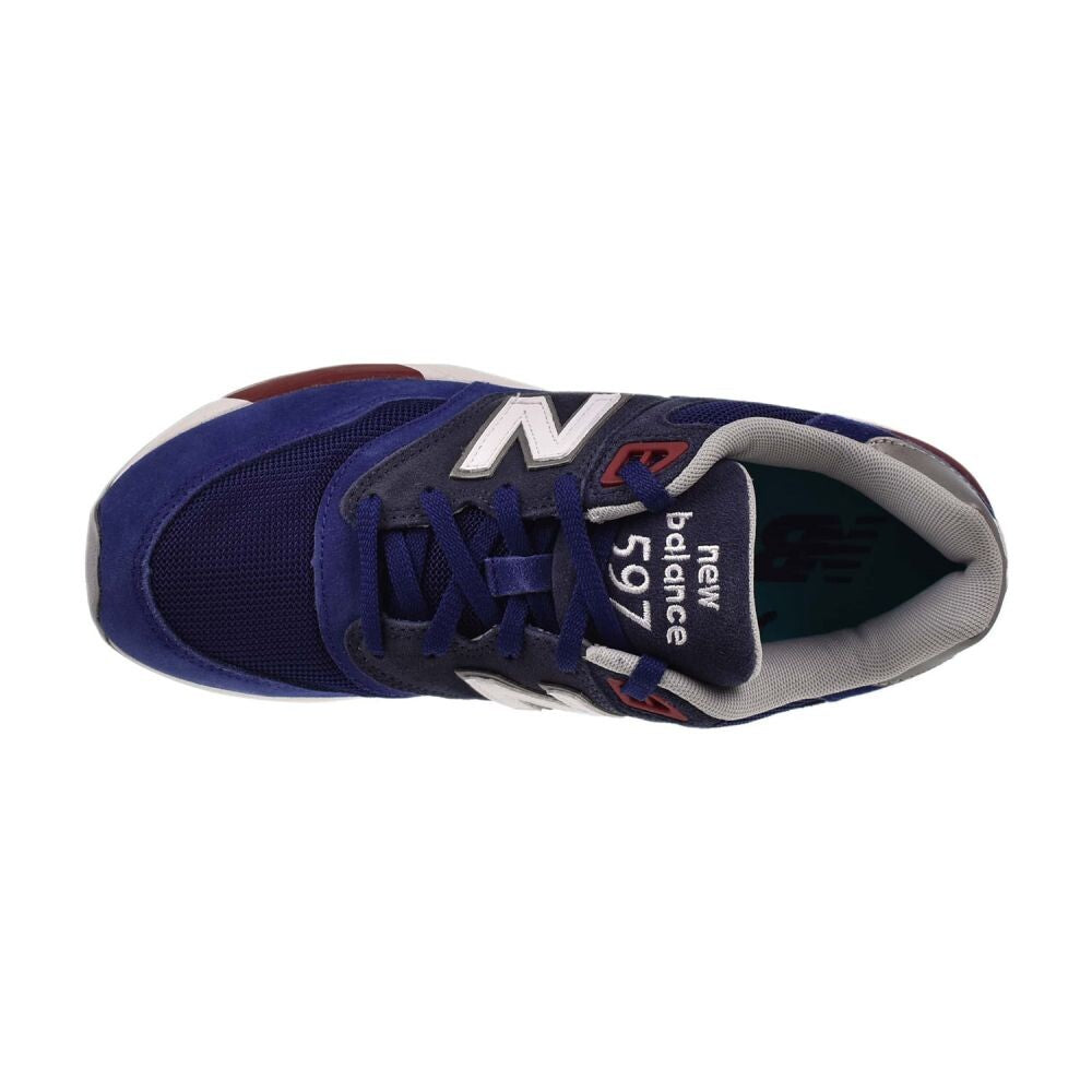 New Balance 597 Suede Men's Shoes Navy Blue-White ml597-vab