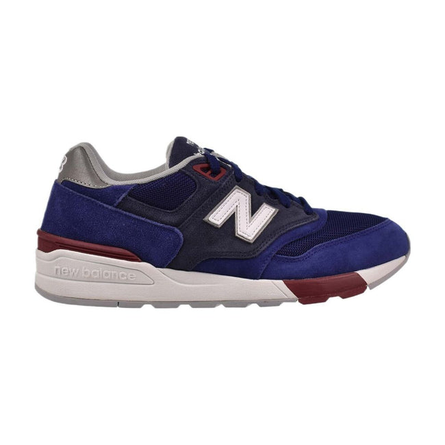 New Balance 597 Suede Men's Shoes Navy Blue-White ml597-vab