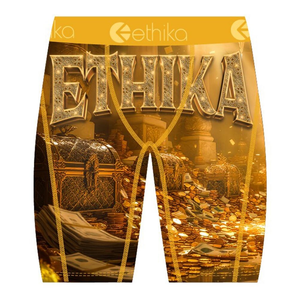 Ethika Cursed Fortune Men's Boxers Gold mspaab2605-gld