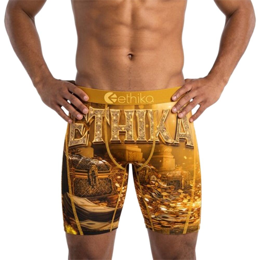Ethika Cursed Fortune Men's Boxers Gold mspaab2605-gld