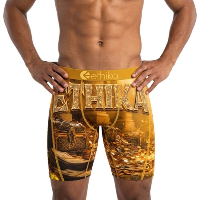 Ethika Cursed Fortune Men's Boxers Gold mspaab2605-gld