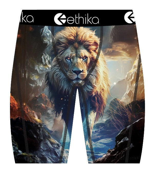 Ethika Lion Hearted Men's Boxers Blue mspaab2607-blu