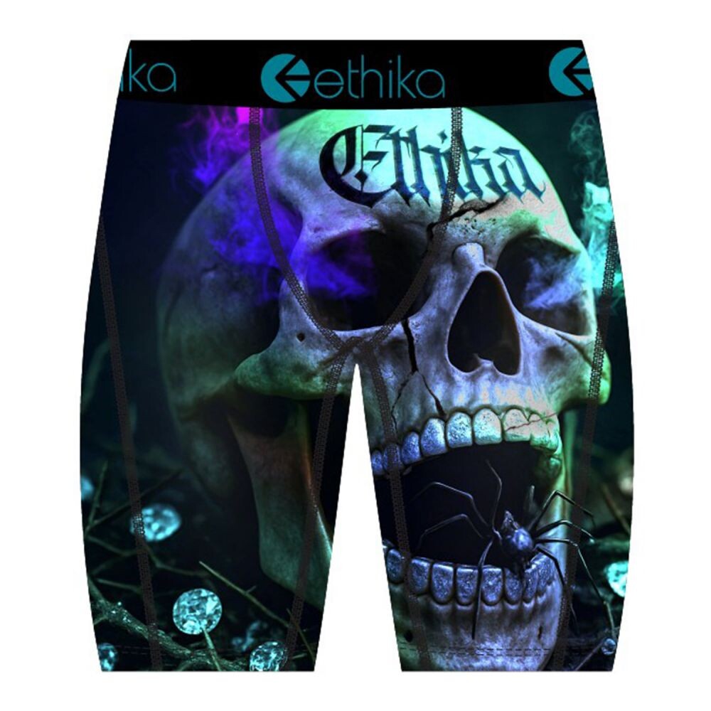 Ethika Death's Treasure Men's Boxers Blue/Purple  mspaac2606-blp