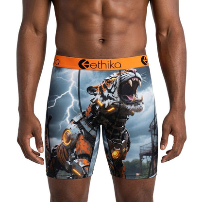 Ethika Cyberfang Men's Boxers Orange/Grey  mspaac2607-ogr