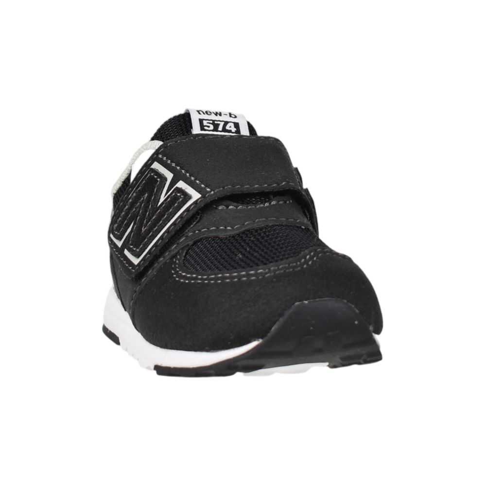 New Balance 574 New-B Hook & Loop Toddlers' Shoes Black/Grey nw574-bk