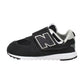 New Balance 574 New-B Hook & Loop Toddlers' Shoes Black/Grey nw574-bk