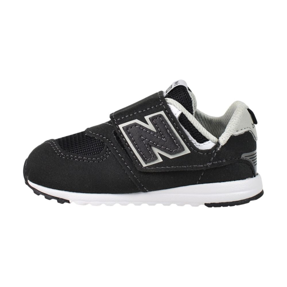 New Balance 574 New-B Hook & Loop Toddlers' Shoes Black/Grey nw574-bk