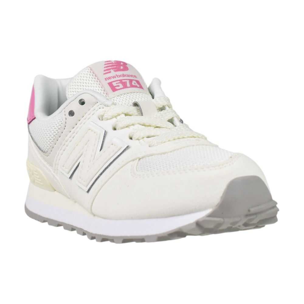 New Balance 574 Little Kids' Shoes White/Pink pc574-2ba