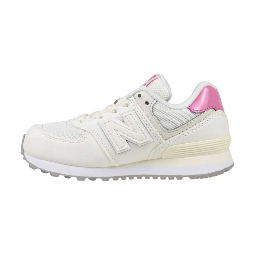 New Balance 574 Little Kids' Shoes White/Pink pc574-2ba