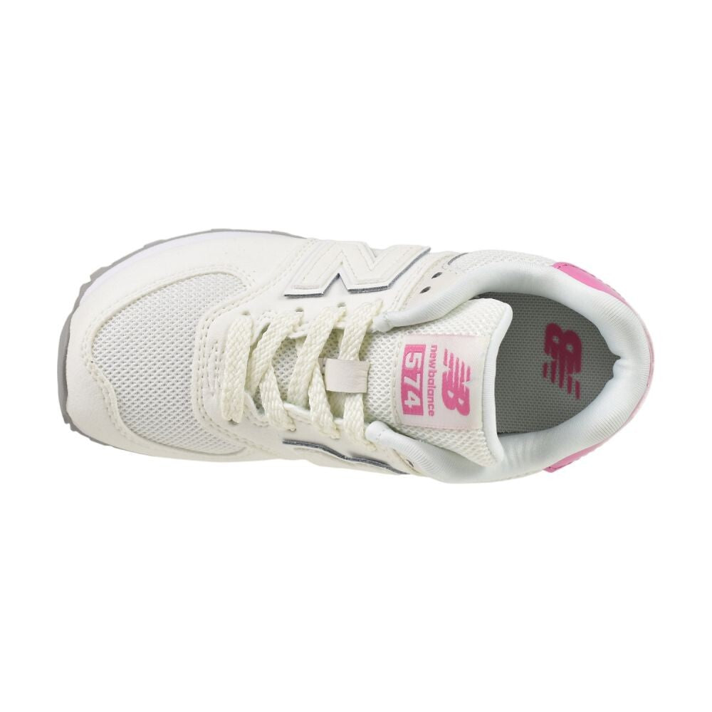 New Balance 574 Little Kids' Shoes White/Pink pc574-2ba