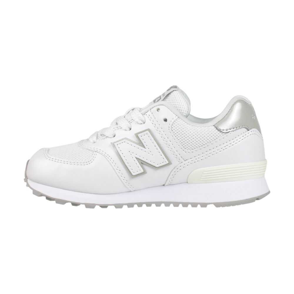 New Balance 574 Little Kids' Shoes White/Grey pc574-2be