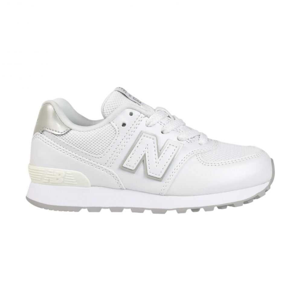 New Balance 574 Little Kids' Shoes White/Grey pc574-2be