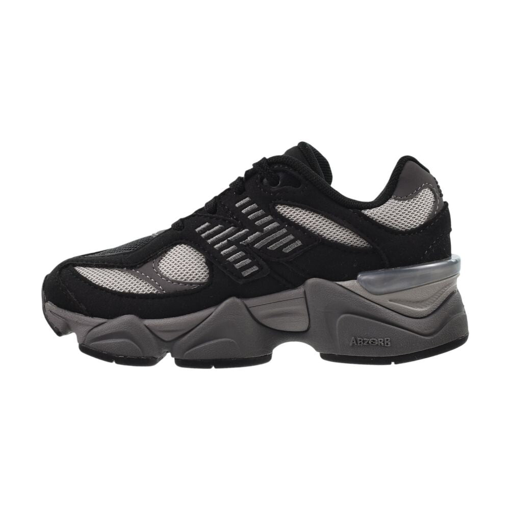 New Balance 9060 (Wide) Little Kids' Shoes Black/Castlerock pc9060-bk-W