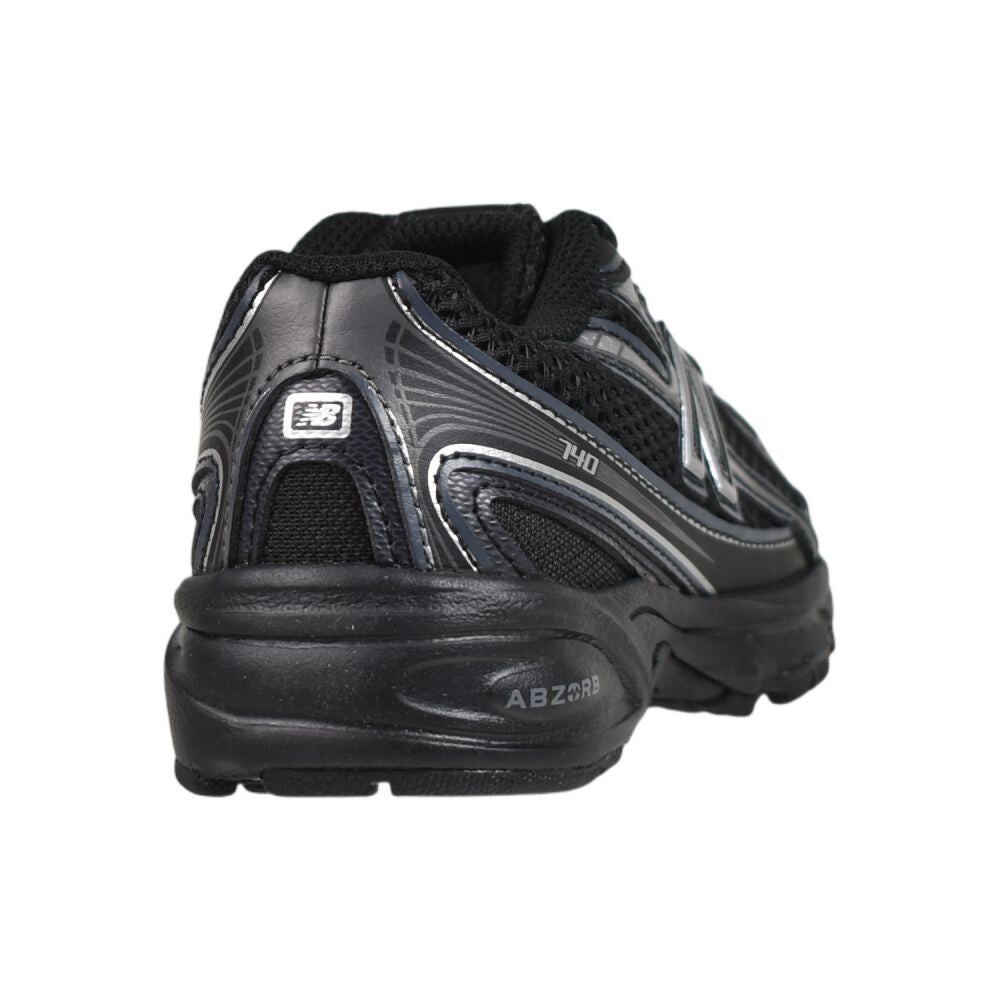 New Balance 740 Bungee Lace Little Kids' Shoes Black/Silver pz740-bm