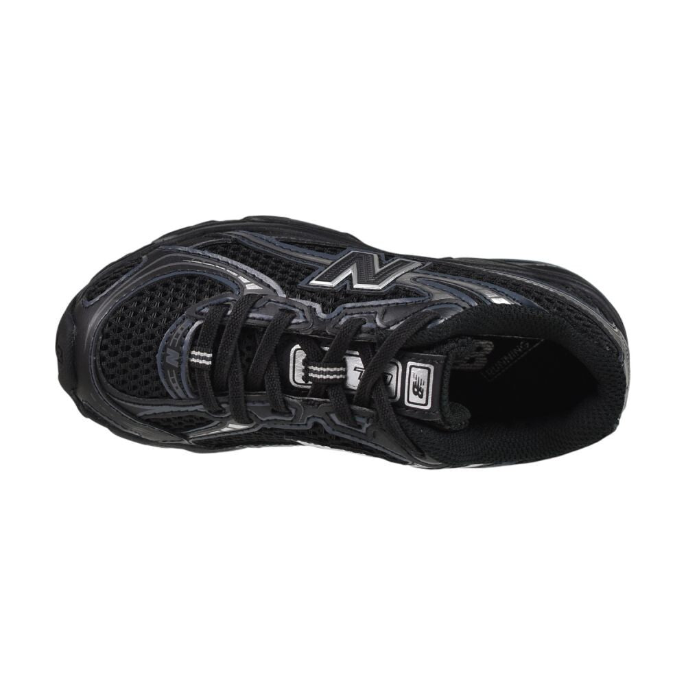 New Balance 740 Bungee Lace Little Kids' Shoes Black/Silver pz740-bm