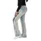 Smoke Rise High Rise Bootcut Chain Women's Jeans Seville Blue rjp26s401-sb