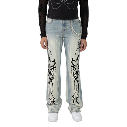 Smoke Rise High Rise Bootcut Chain Women's Jeans Seville Blue rjp26s401-sb