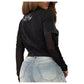 Smoke Rise Slim Twofer Graphic Women's T-Shirt Hematite rkt26s401-hematite