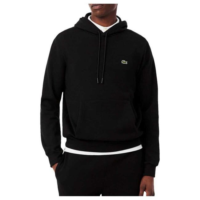 Lacoste Fleece Men's Hoodie Black sh9623-031