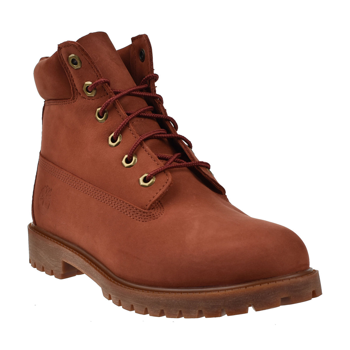 Timberland 6 Inch Premium Big Kids' Boots Dark Red Nubuck 