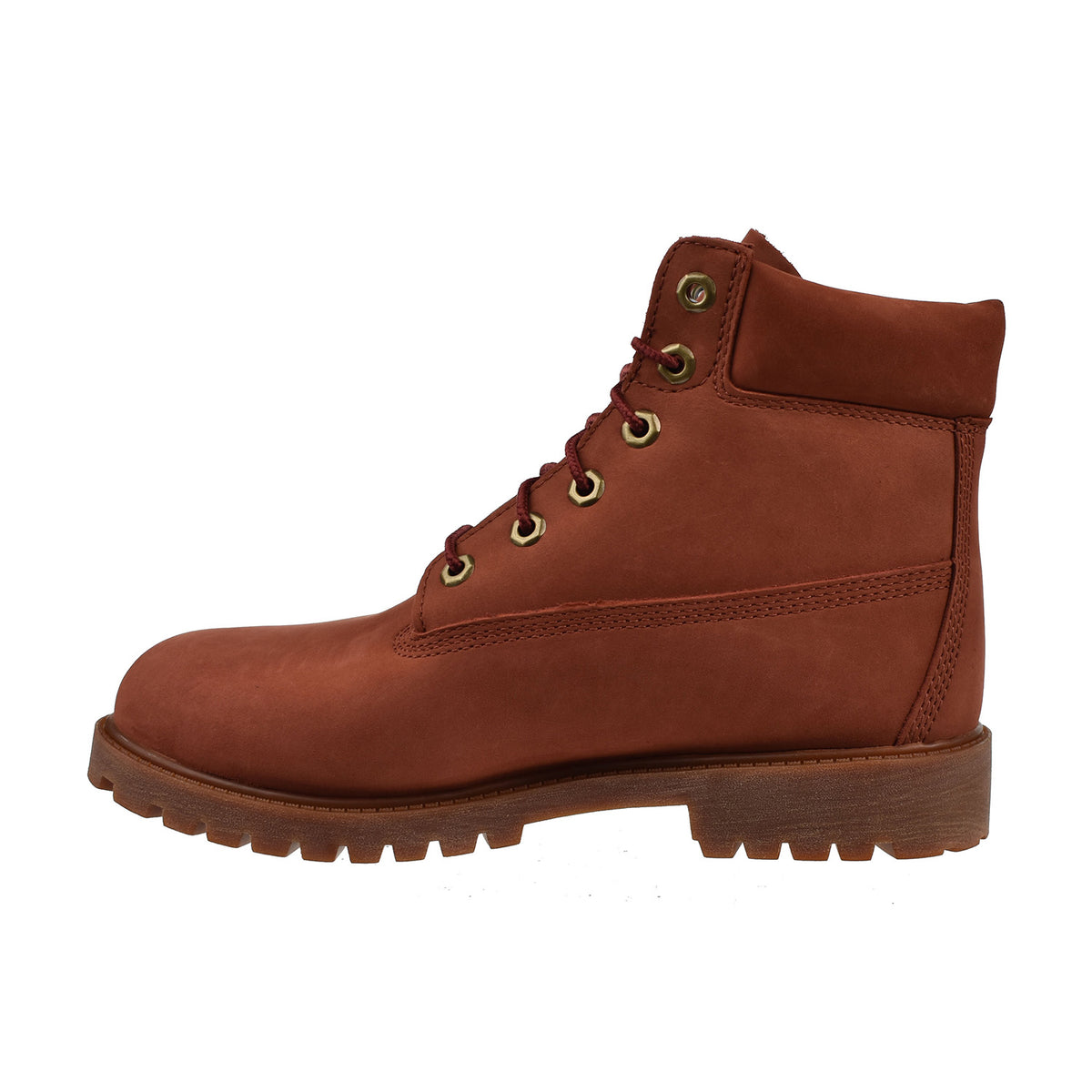 Timberland 6 Inch Premium Big Kids' Boots Dark Red Nubuck 