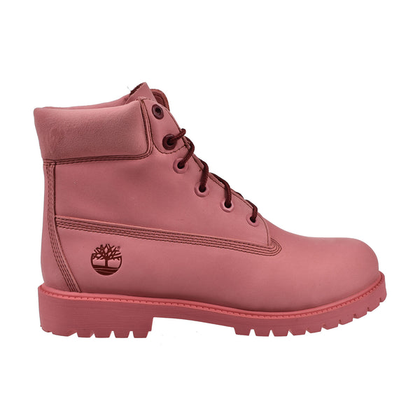 Timberland 6 Inch Premium Big Kids' Boots Medium Pink Nubuck 