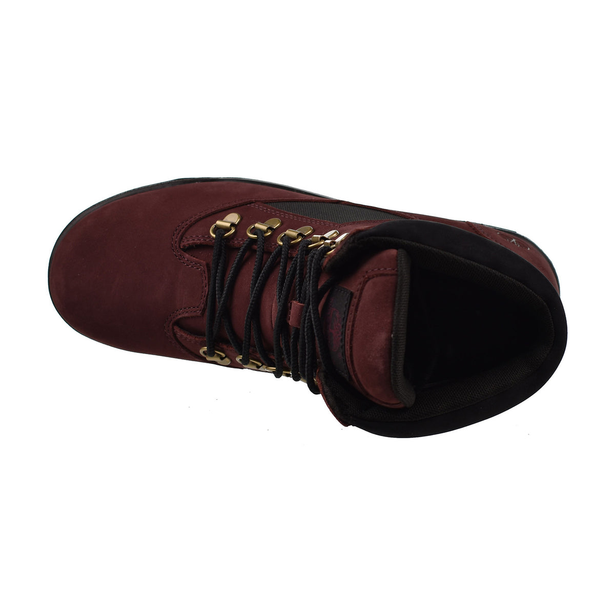 Timberland 6 inch (GS) Big Kids' Field Boots Burgundy Nubuck