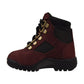 Timberland 6 inch Toddler Field Boots Burgundy Nubuck