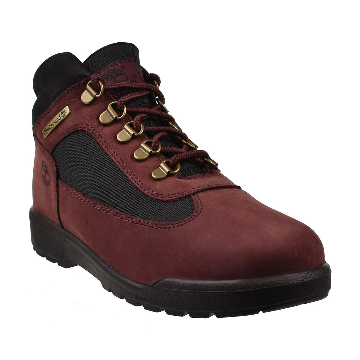 Timberland Big Kids' Field Boot Burgundy Nubuck