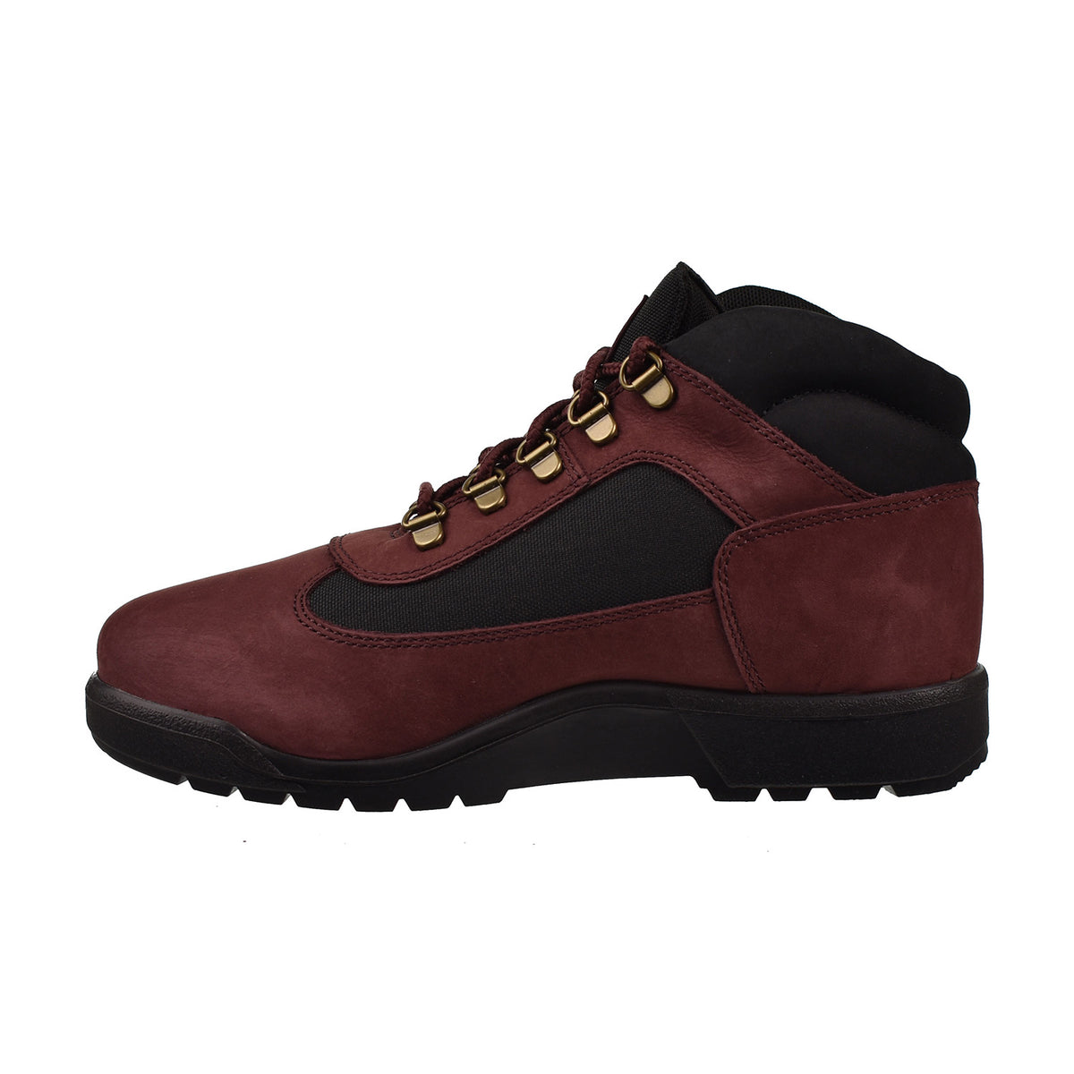 Timberland Big Kids' Field Boot Burgundy Nubuck