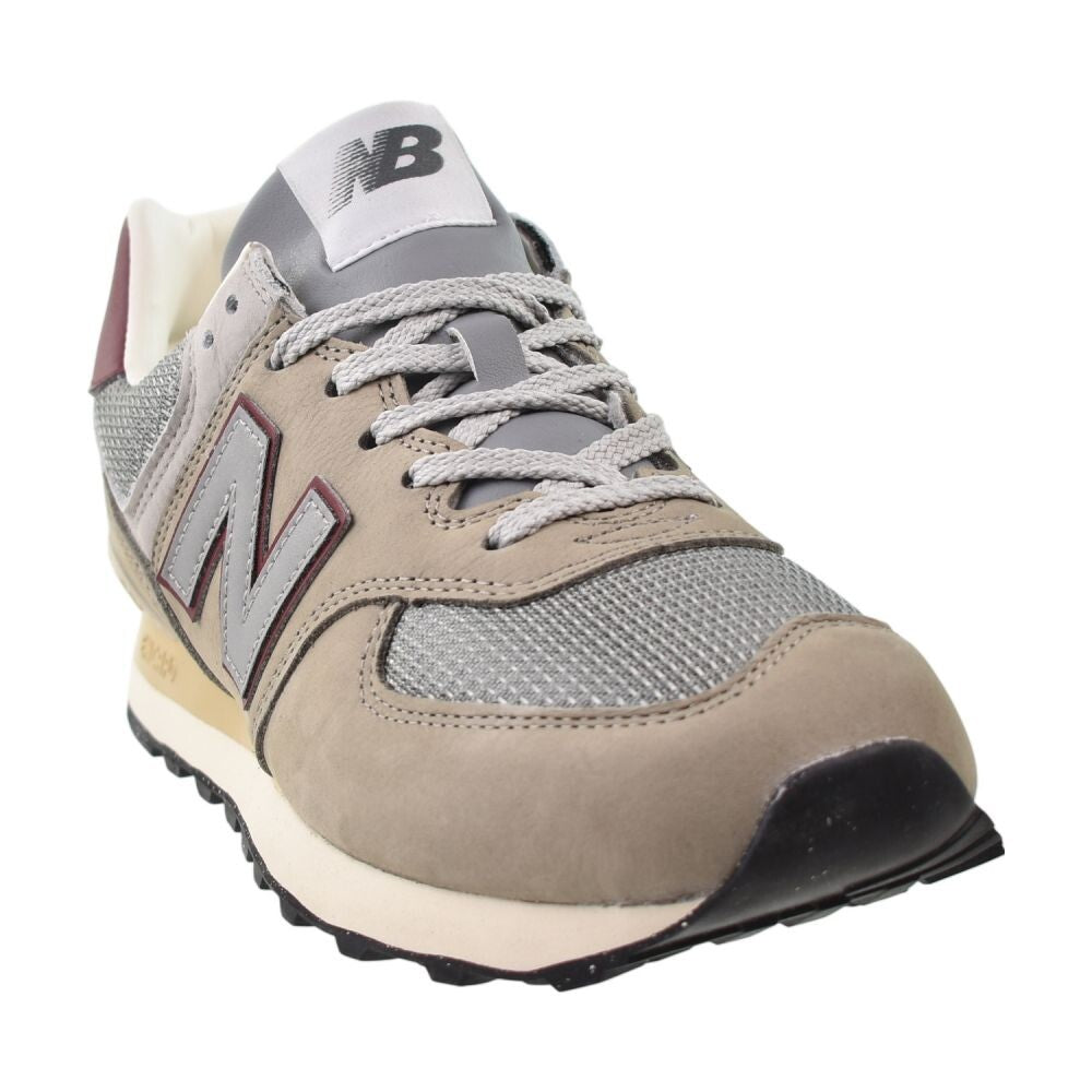 New Balance 574 Men's Shoes Arid Stone/Monarch Burgundy u574-skb